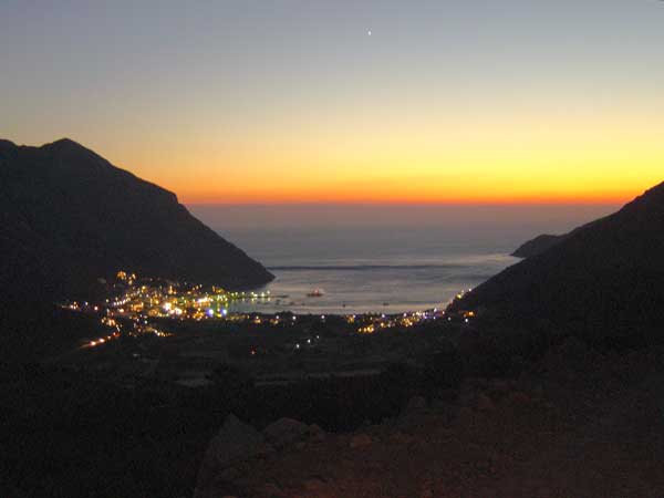 Katerina rooms in Agia Marina of Kamares with magical sunset views