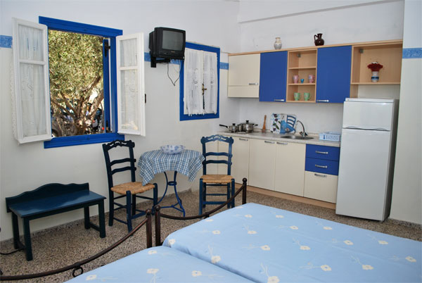 Makis studios at the village of Platis Gialos