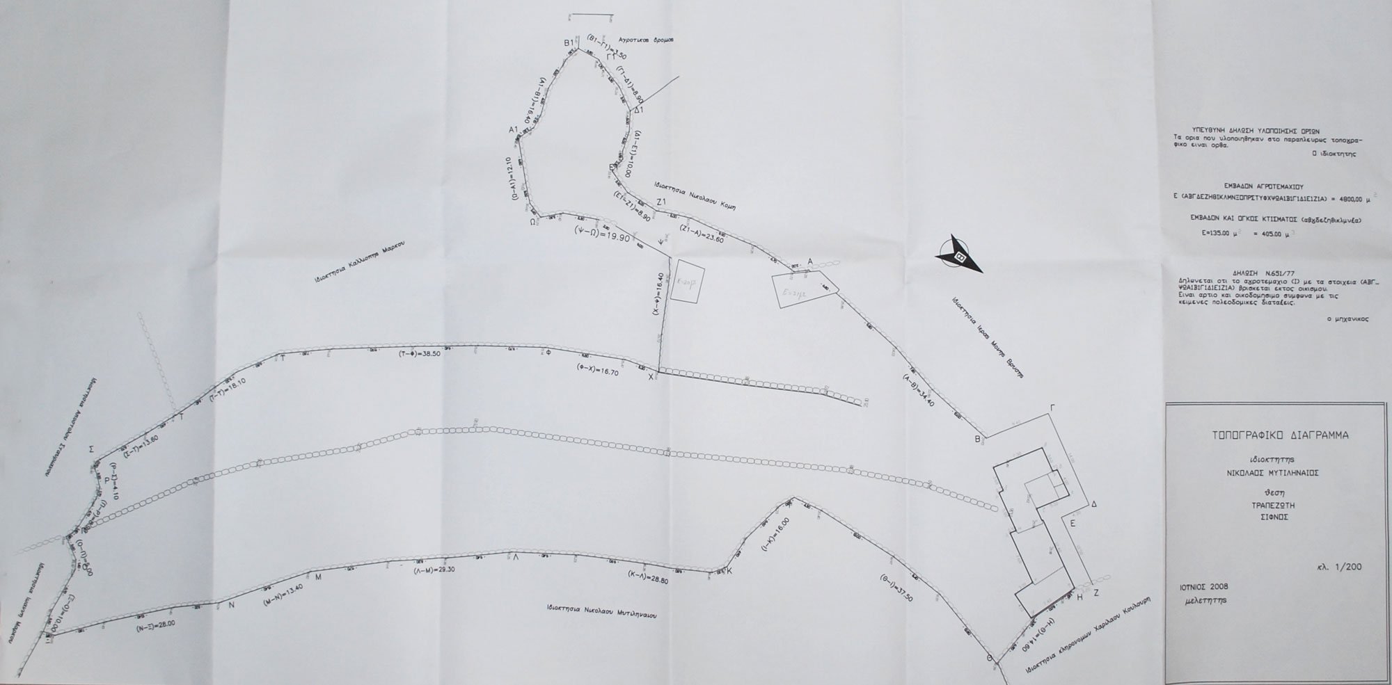 Plot with house, with sea view for sale, in Exabela