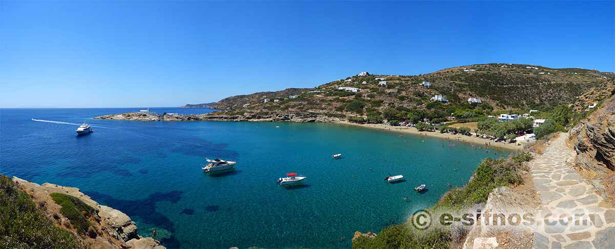Der Strand Apokofto auf Sifnos