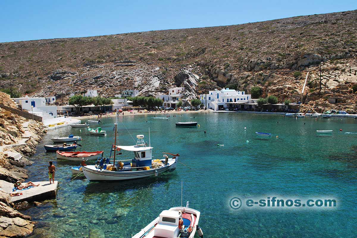Strand Cheronissos im Norden von Sifnos