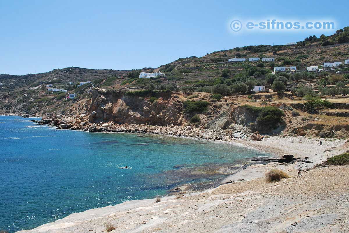 Strand Saoures, neben Chrysopigi auf Sifnos
