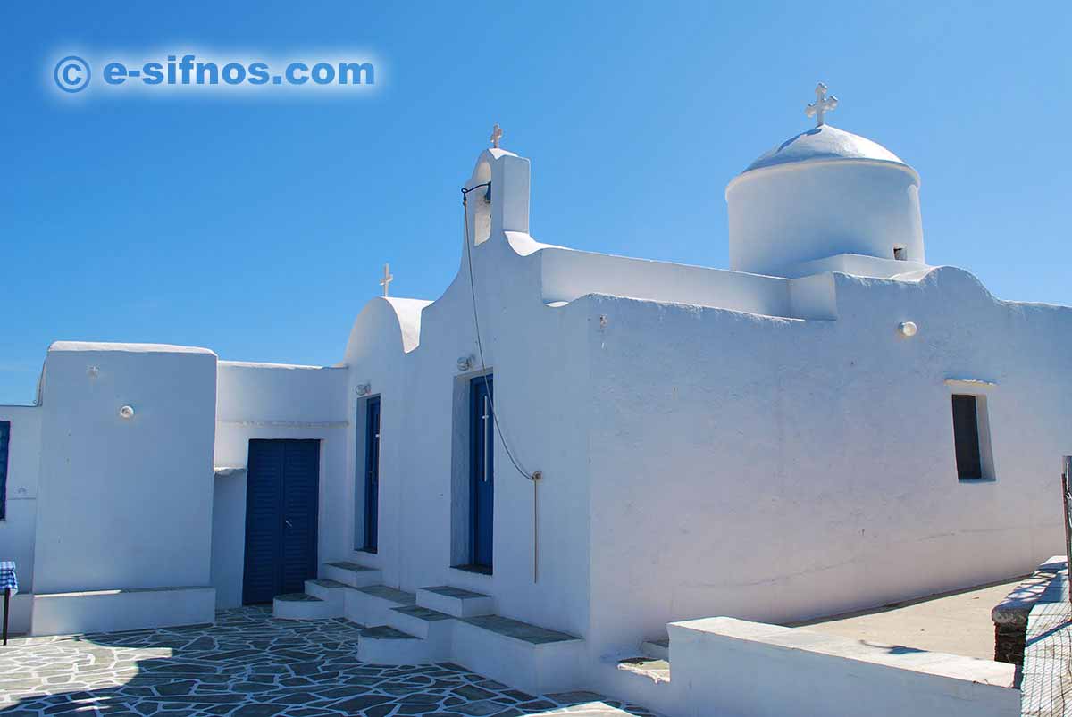 Das Kloster Stavros am Strand Fassolou in Faros