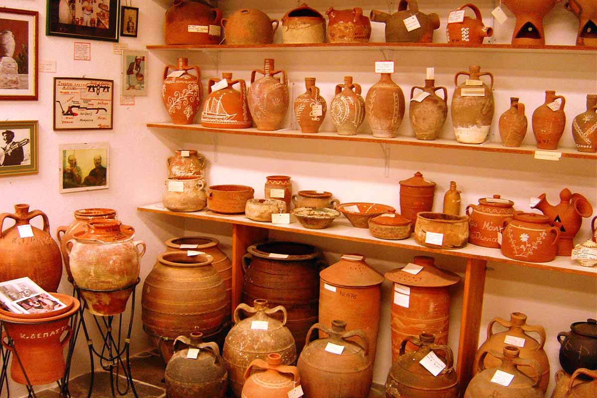 Ausstellungssaal im Volkskundemuseum von Sifnos