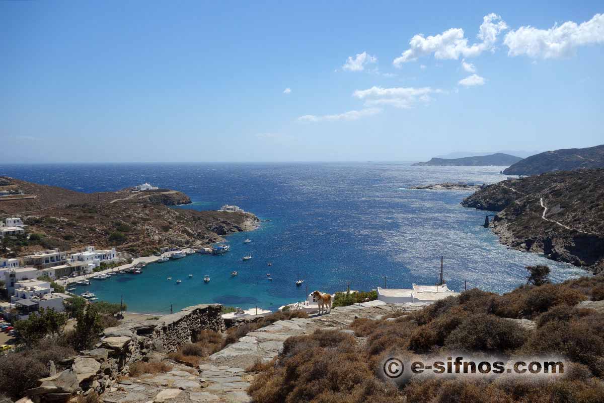 Das Dorf Faros vom Weg Kastro–Faros