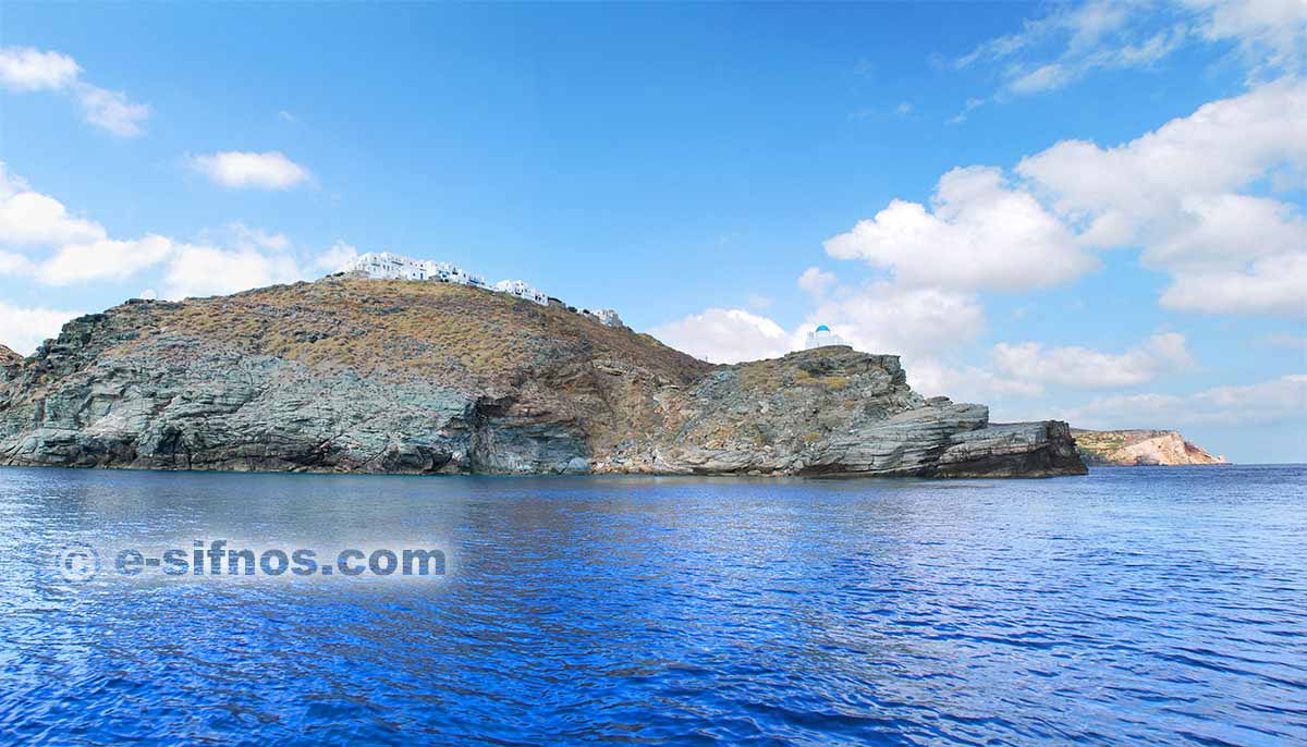 Kastro und die Kirche der 7 Märtyrer vom Meer