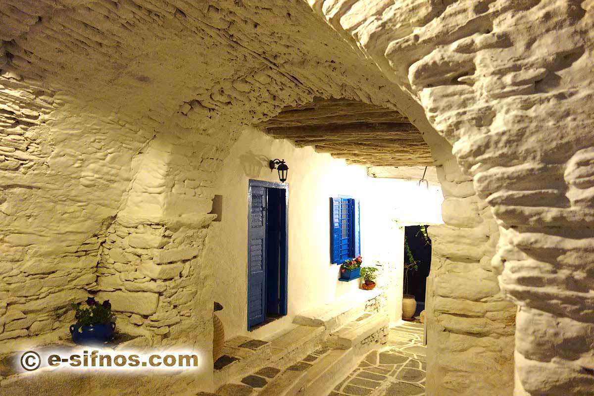 Torbogengang - Loggia in Kastro auf Sifnos