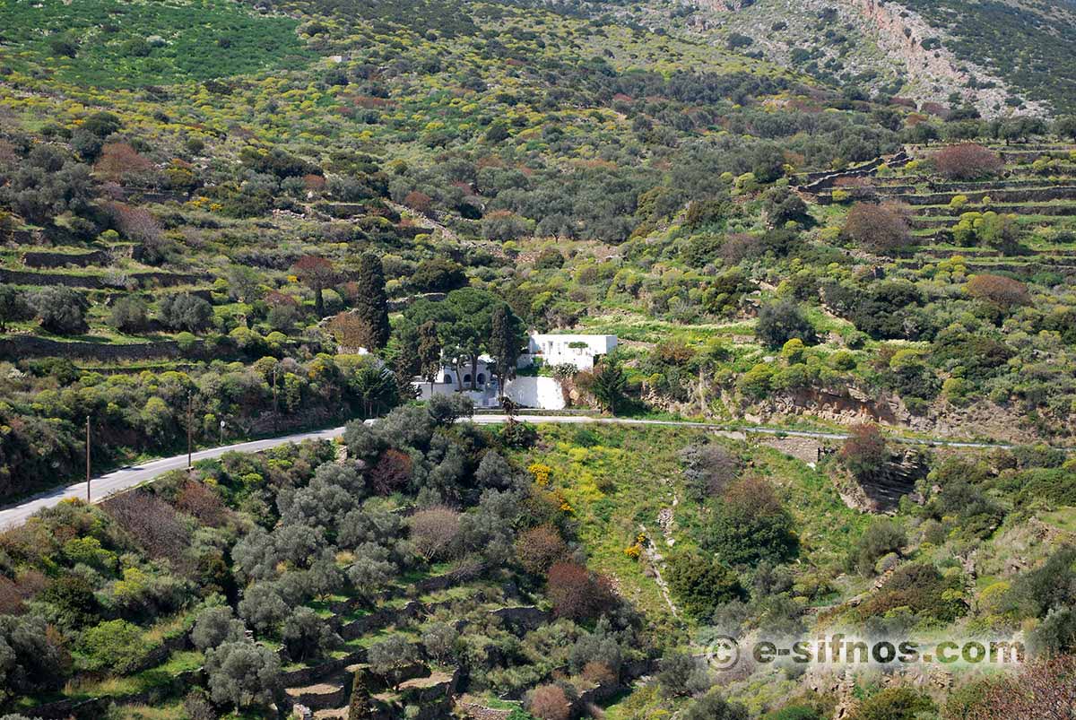 Frühlingslandschaft auf Sifnos
