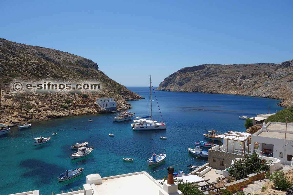 Die Bucht von Cheronissos im Norden der Insel