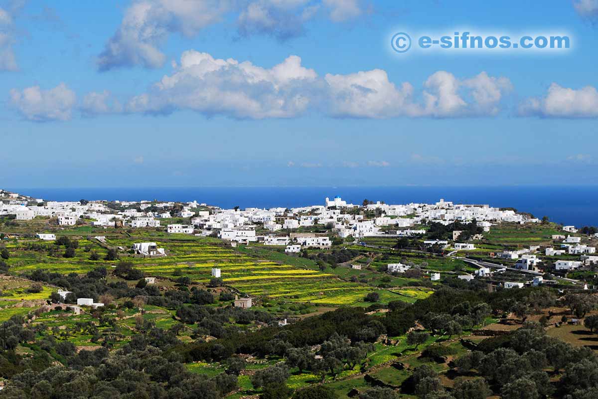 Frühlingslandschaft auf Sifnos